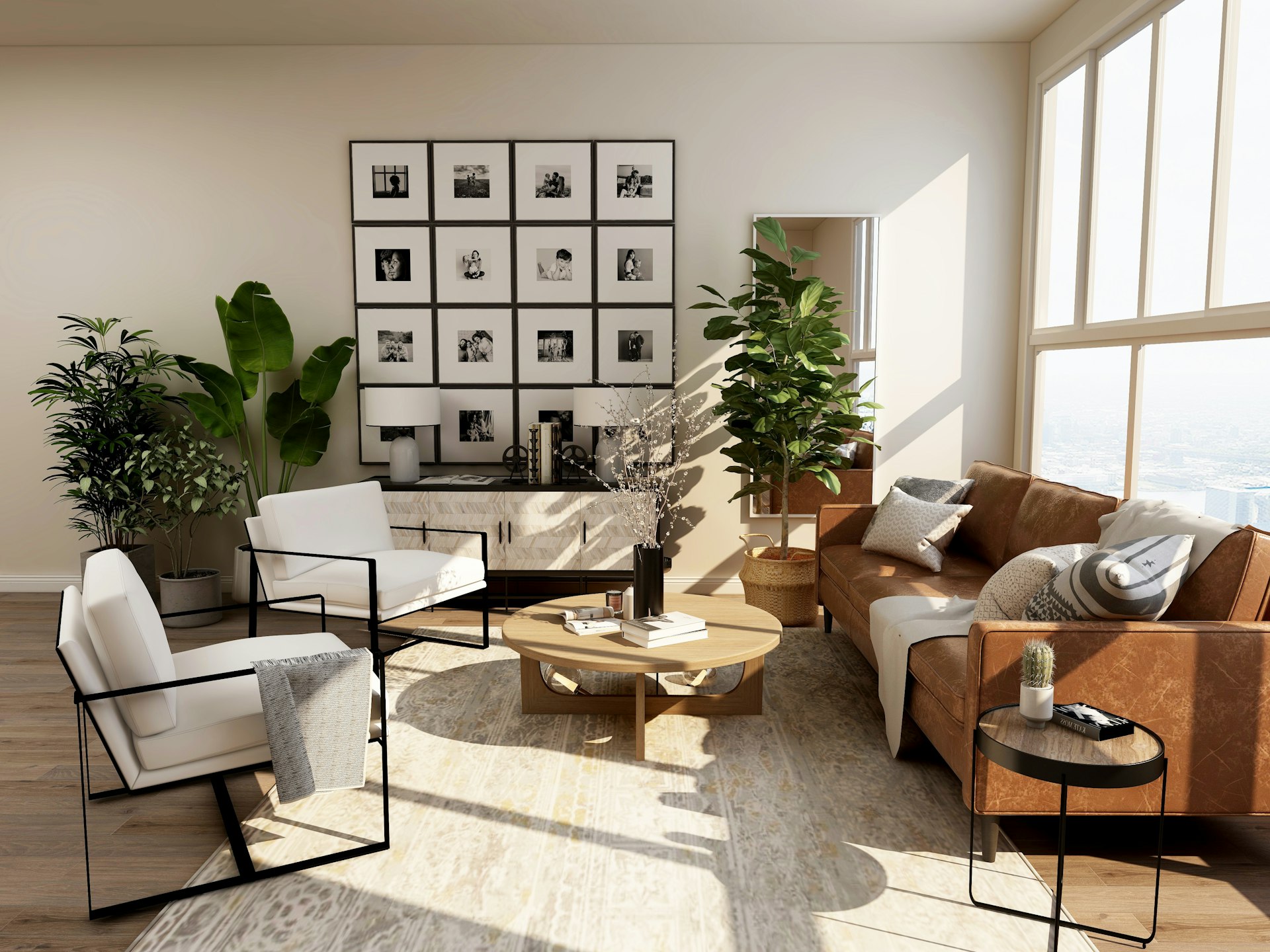 Abstract interior background